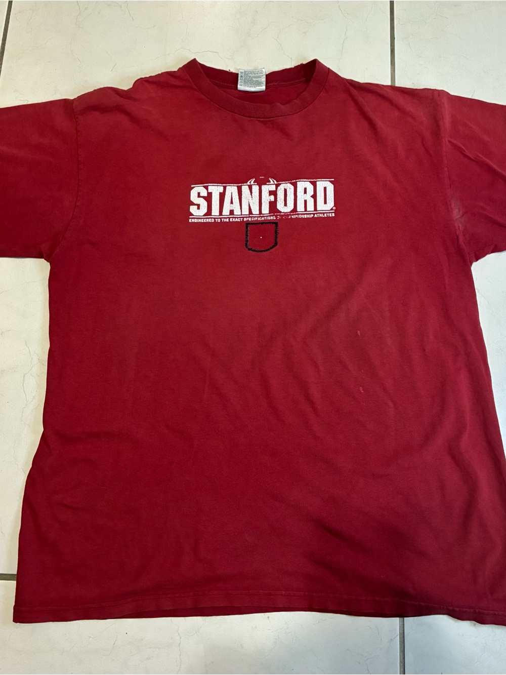 Vintage Team Nike Stanford T Shirt Adult XL Red Mens Champions